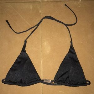 Sz M Victoria Secret black triangle top swimsuit